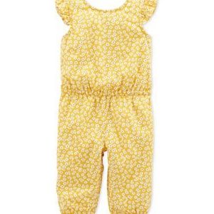 Carter’s Yellow Floral Romper | Size 3MO